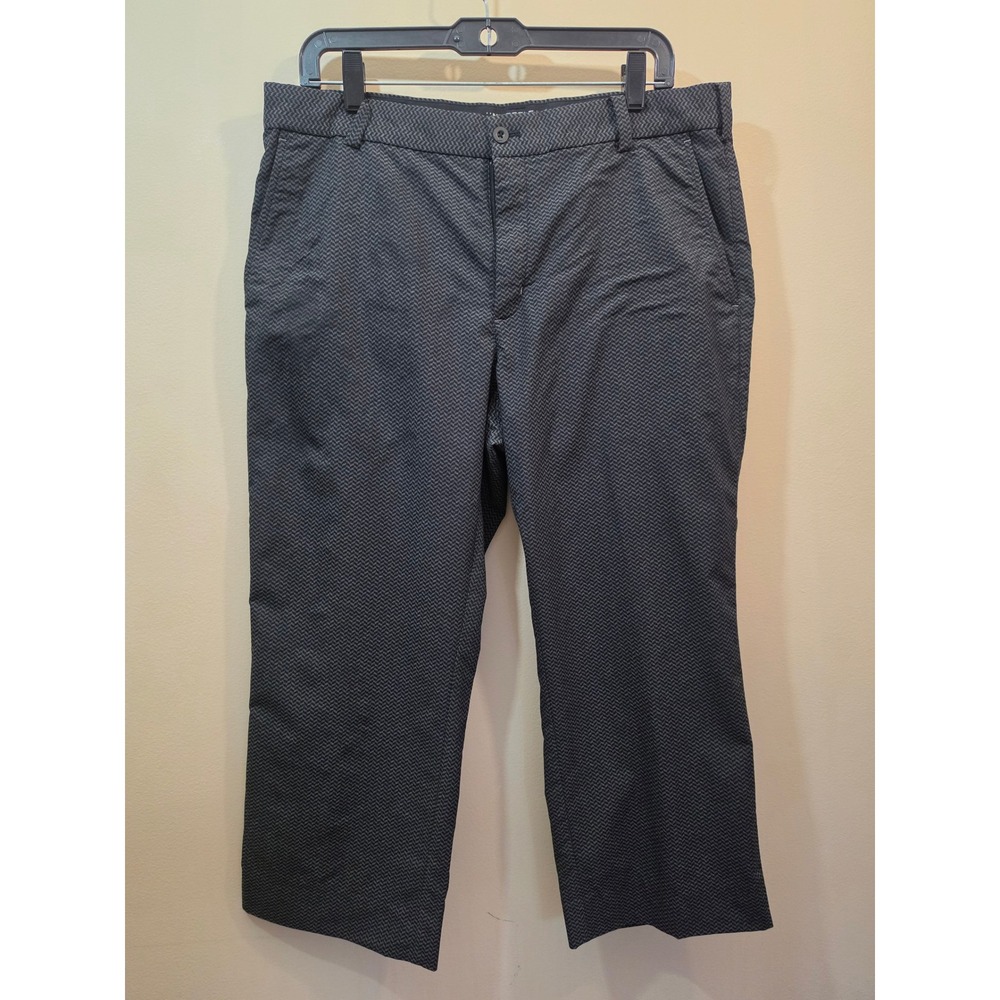 Nike Golf Tour Performance Dri-FIT Herringbone Pants Mens 34x32 Black Grey
